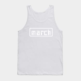 March Racing Cars retro F1 logo - white Tank Top